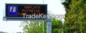 Long Life White Color Fame 1R1W Single Chip Led Traffic Display Sign 900.5x600.5 x 69mm