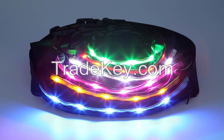 Led Sport Running Waist Bag Flashing Led Waist Bag