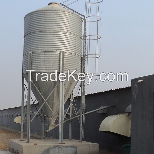 feed silo for chicken control farm 