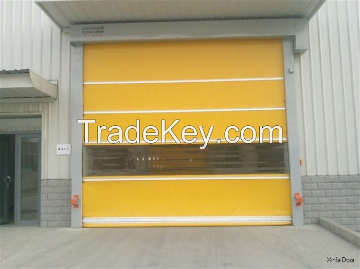 automatic high speed rolling shutter door with observation window