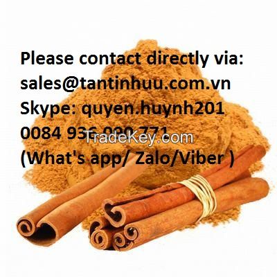 Dried cinnamon from Viet nam with special quality 