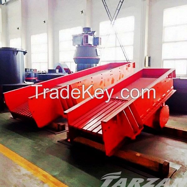 Vibrating feeder for stone crusher line, sand making line in industrial production