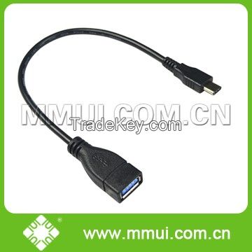 0.2 M USB 3.1 Type-c male to USB 3.0 A Female OTG Cable