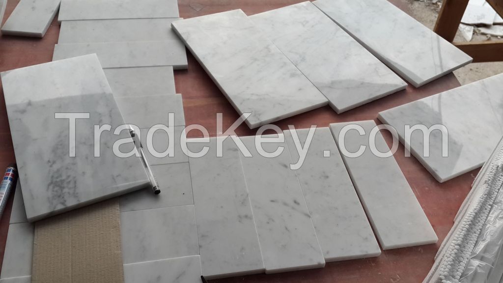 Italy white material bianco carrara white tile, slabs, mosaic