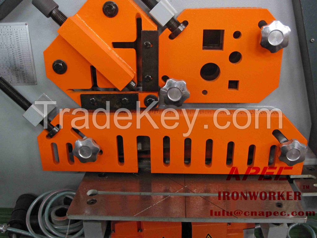 APEC Hydraulic Ironworker Machine AIW-120 (+86 18952636369)