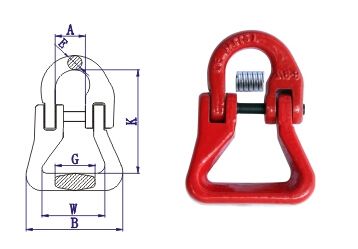 G80 Drop Forged Alloy Steel Chain Sling Connecting Link 35CrMo