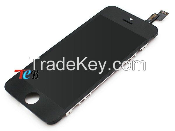 high quality new white black LCD display for iphone 5s