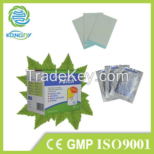 2015 China OEM Direct Factory Pain Relief Patch Manufacturer