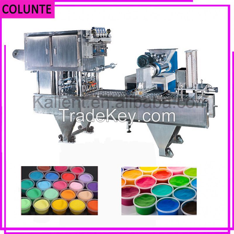 CE approval play clay cup filling packing machine