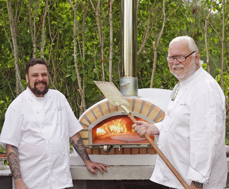 Authentic Brick woodfired oven