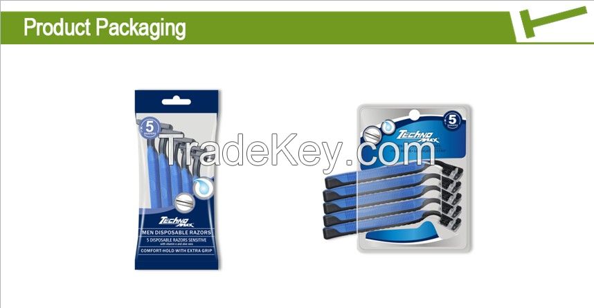 Twin blade disposable razor KL-2319L-1