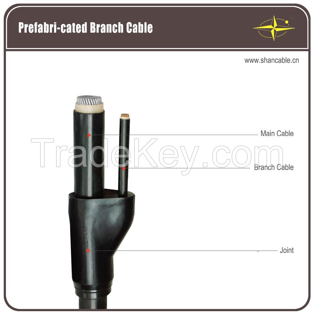 XLPE insulated prefab branch cable Branch Cable Cu conductor