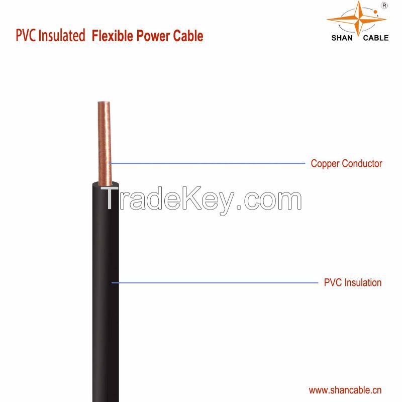 Indian Electrical wire , PVC insulation PVC jacket BV 6mm2 10mm2