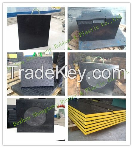 UHMWPE polyethylene material crane outrigger pad
