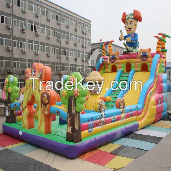 15 * 8 inflatable type bears to the slides 