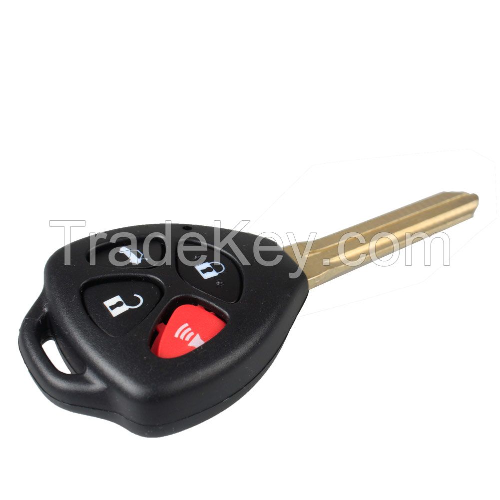4 Buttons Replacement Keyless Remote Key Shell Case Key Fob For Toyota Uncut Blade