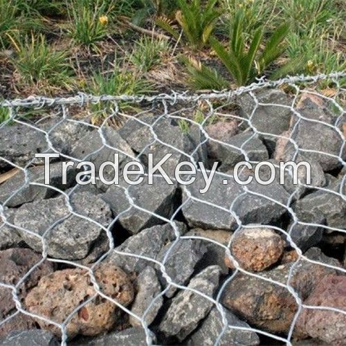 Factory PVC Coated Galvanized Gabion Basket   Gabion Box