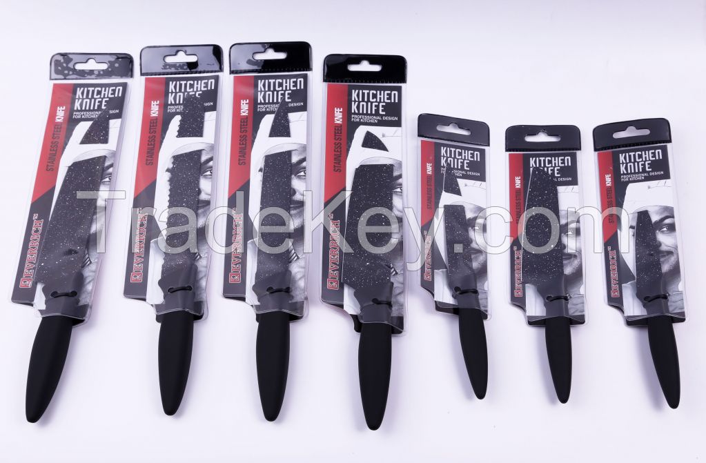 5PCS KITCHEN KNIFE/CUTTER SETS NON-STICK COATING