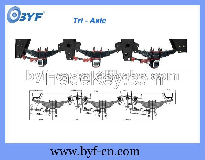 Tri-Axle Mechanical Overslung Suspension