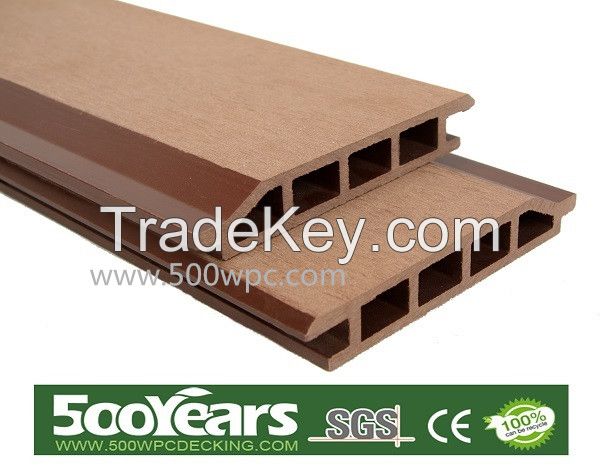 Eco-friendly outdoor waterproof wood plastic wall panel 168*20mm