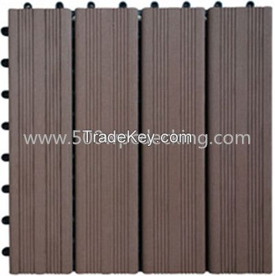 waterproof WPC DIY decking Tile Flooring 300*300mm