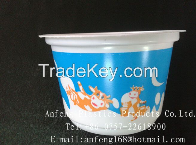 Custom LOGO Printed Plastic Ice Cream Cups