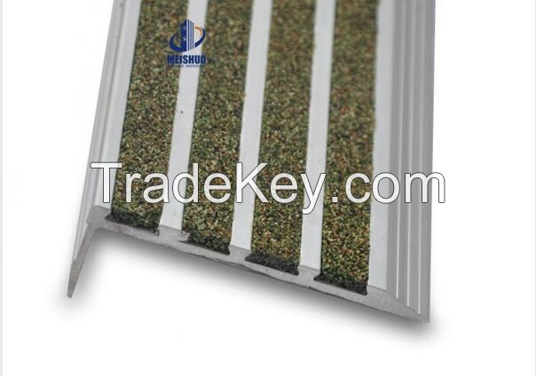 OEM factory best aluminum step cover commercial anti-slip strip for stairs