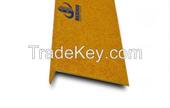 Colorful custom GRP fiberglass material non-slip industrial stair nosings