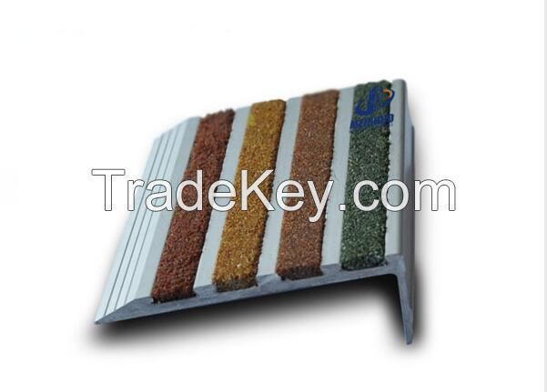 New stock aluminum design safety noslip carborundum inserts interior stair treads