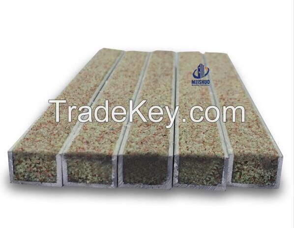 Rectangle hard wearing aluminum profile safety carborundum infill laminate floor stair tread