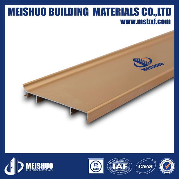 Aluminum skirting board in building materials