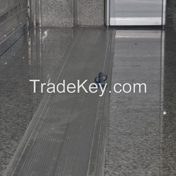 Interior floor heavy duty aluminum system stucco sidewalk expansion joint material