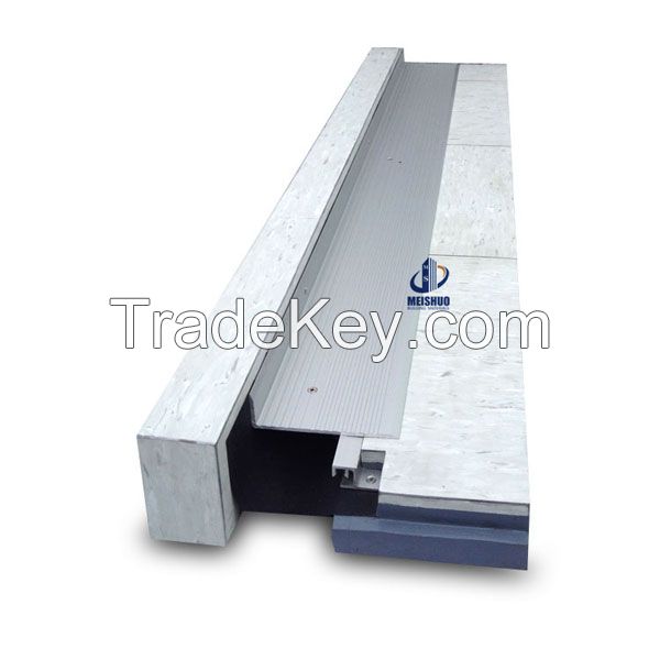 Floor to wall aluminum alloy expansion cover system interior flooring joints in building