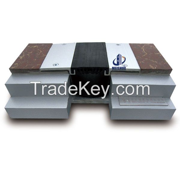 Ceramic tle floor abrasive aluminum flush stretch rubber strip cement expansion joint filler