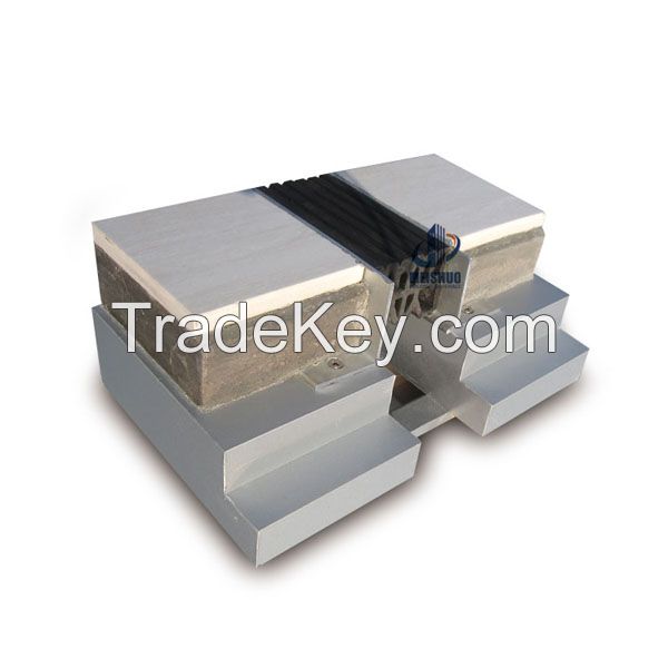 Flush thinline floor covers rubber filler aluminum base masonry expansion joints