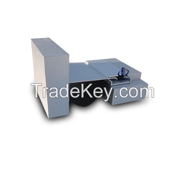 Waterproof aluminum system durable corner construction joint in concrete wall