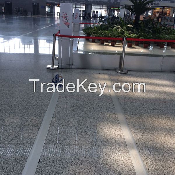 Railway station floor protection seismic lock metal building expansion joint system