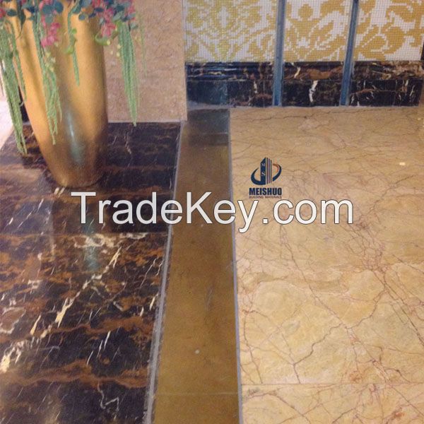 Big commercial hotel marble floor durable brass plate structural expansion joints