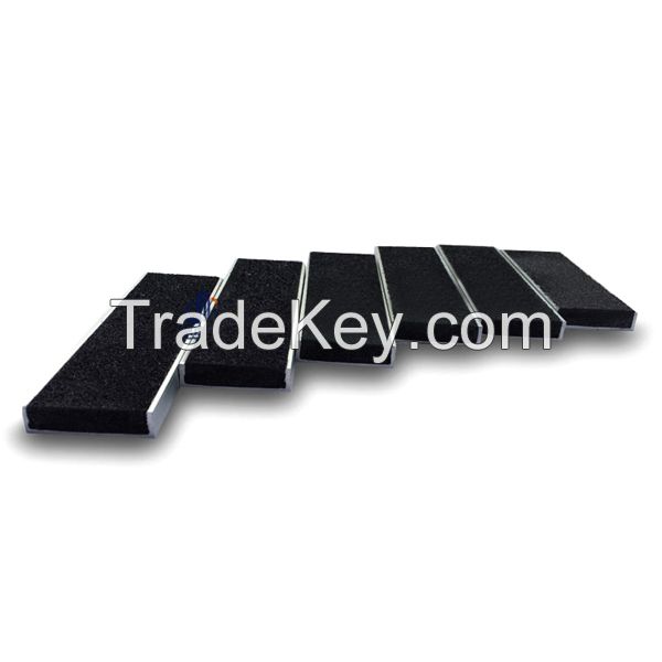 Luxry decoration aluminum profile skid-resistant carborundum stair nosing safety tread