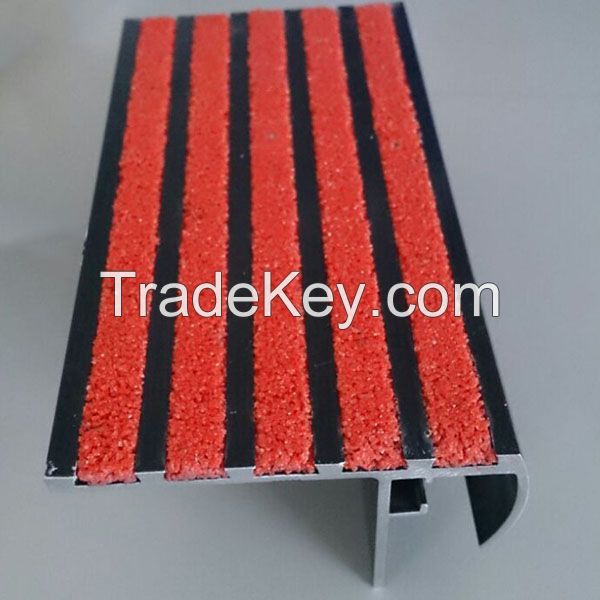 Hot photoluminescent LED strip non skid cinema stair treads with aluminum profile