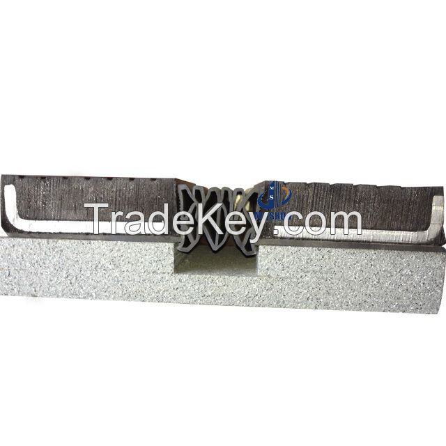 50mm joint width rubber profile durable structural floor expansion joint cover