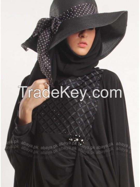 BLACK CROSSHATCH ABAYA ED872