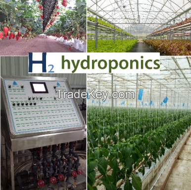 Saving water hydroponic and climate controllers for agricultural greenhouses