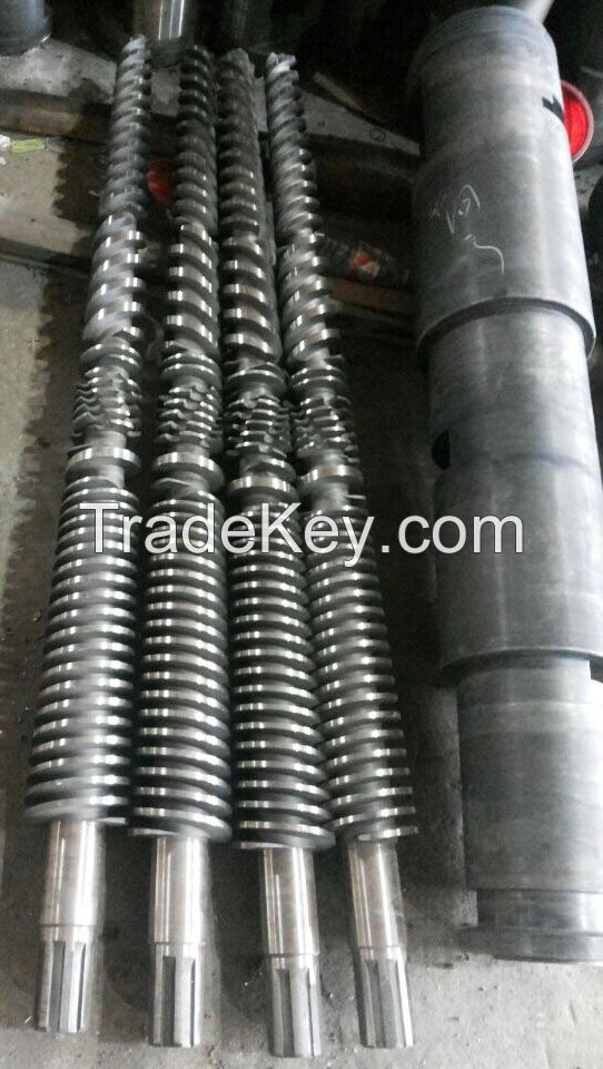 65/132,65/120 TWIN CONICAL SCREW BARREL WITH BIMETALLIC ON EXTRUSION SECTION