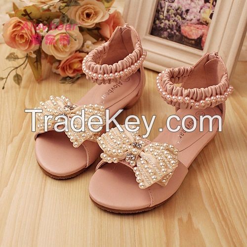 2015 New Style Fashion Casual Flat Children Sandals For Girls