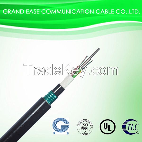 Underground fiber optic cable single mode