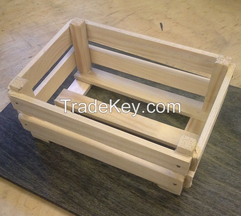 Cross functional wooden box, rustic