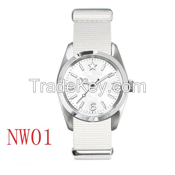 European Popular Fashion Simple Nice Design Quartz Watch Nato Nylon Strap