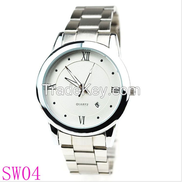 High quality Classic rolexable business man Japan movt quartz watch stainless steel back watch