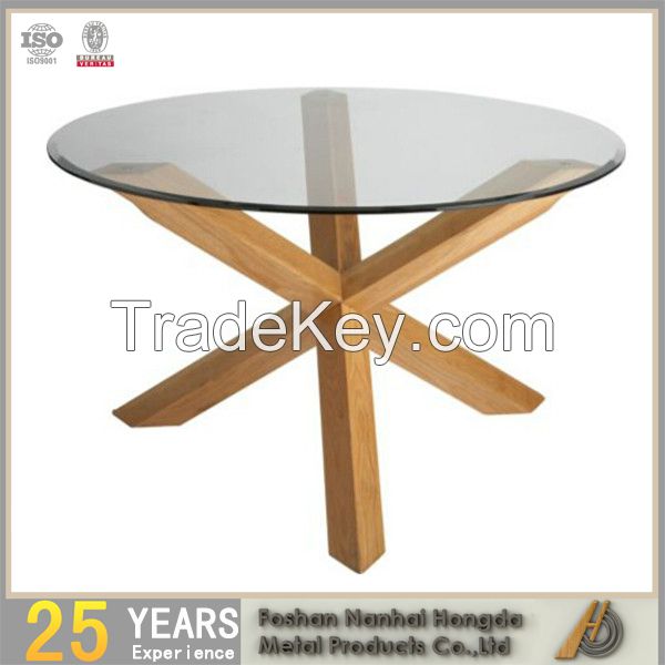 round wooden dining table
